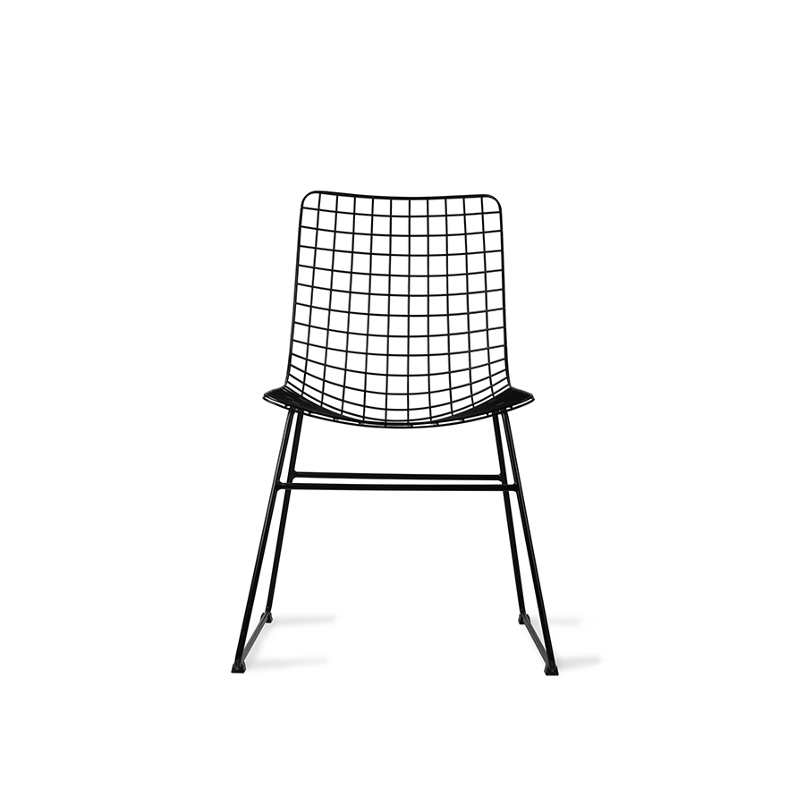Chaise Wire métal, noir