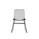 Chaise Wire métal, noir