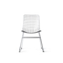 Chaise Wire métal, argent