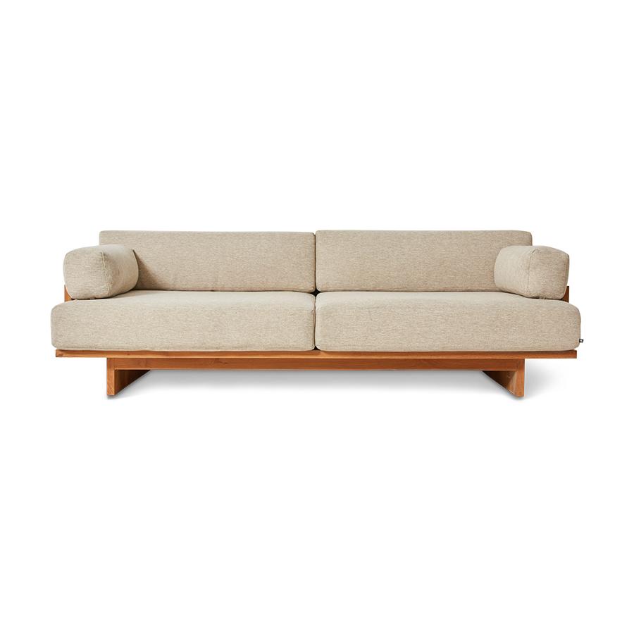 [MOU5016] Canapé outdoor teck, naturel