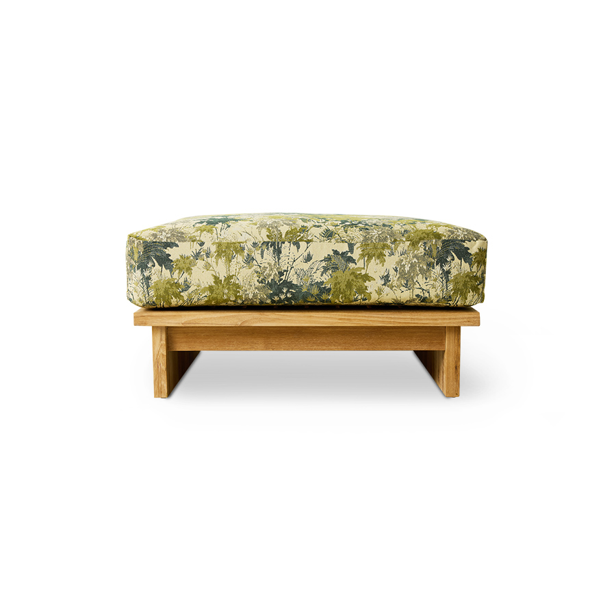 [OFU0007] Pouf outdoor teck, Botanical