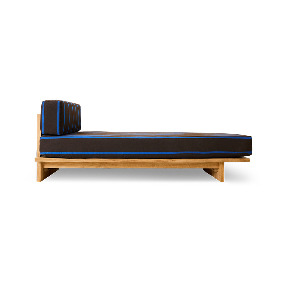 [OFU0011] Daybed outdoor teck, burnt sky
