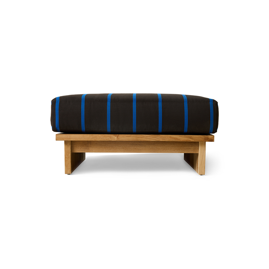 [OFU0012] Pouf outdoor teck, burnt sky