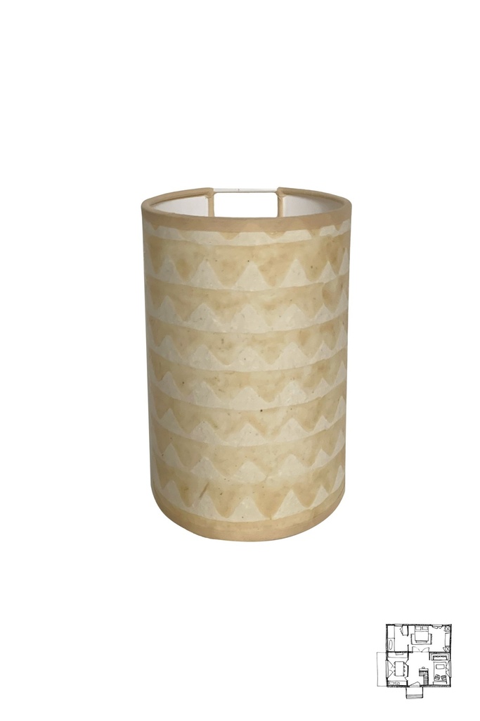 Applique josephine B. nue 18CM — Triangle blanc