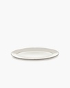 Assiette ovale M Silhouette – blanc
