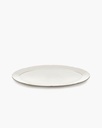 Assiette ovale L Silhouette – blanc