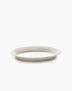 Assiette ovale haute M Silhouette – blanc