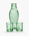 Carafe et 2 verres M Fish & Fish – vert