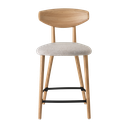 Chaise haute et tabouret de bar Toro Wood – dossier bois massif