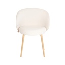 Chaise Neo – piètement bois, avec accoudoirs