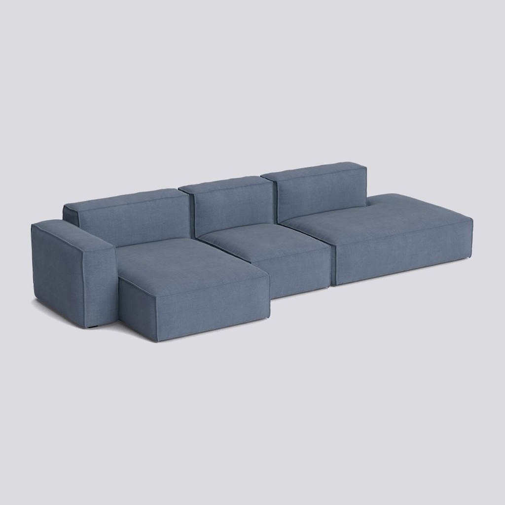 Canapé Mags Soft déhoussable 3 places – accoudoirs bas, méridienne