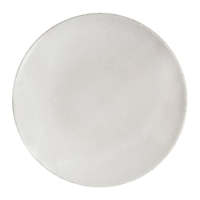 Assiette ronde wabi blanc