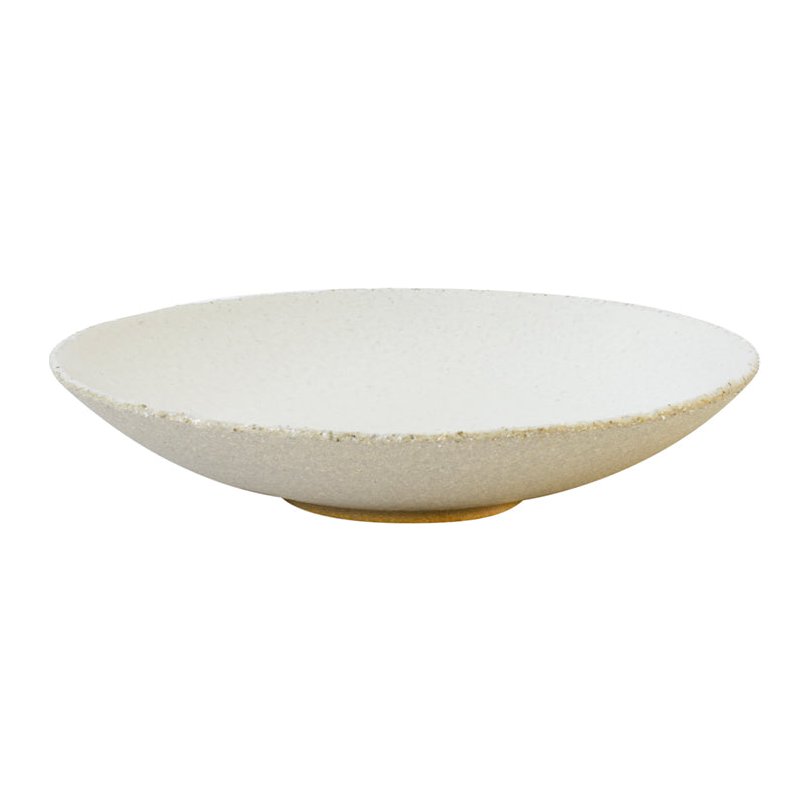 Assiette creuse ronde wabi blanc