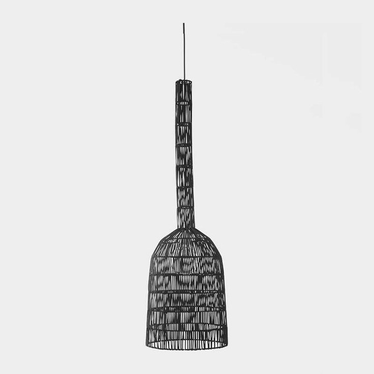 Suspension umut 2R - rotin noir - ø35 h114 cm