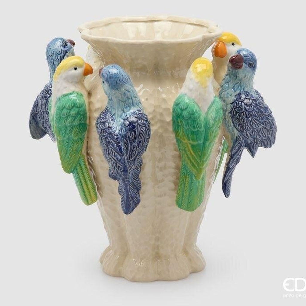 Vase Chakra perroquets – multicolore