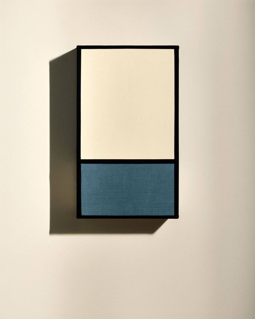 Applique Radieuse - écru/bleu Sarah/noir