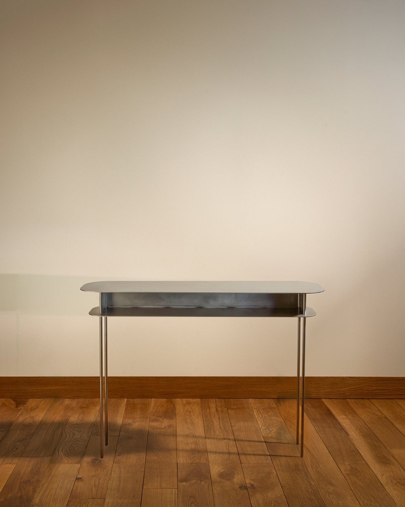 Console Tokyo - inox brossé - 110 × 40 × 85 cm