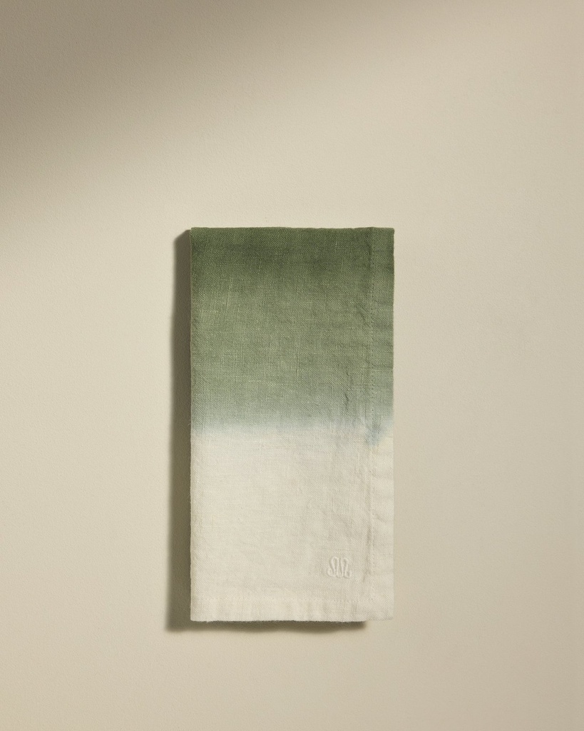 Serviette de table Dip Dye - forêt - 45x45cm