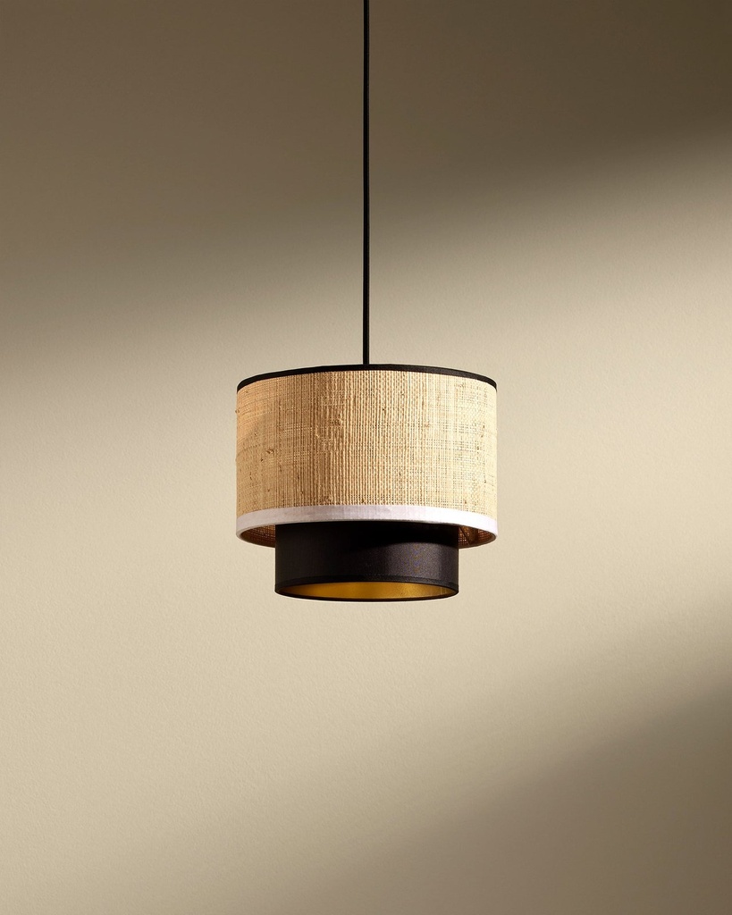 Suspension Eclipse - noir/blanc - 24x23cm