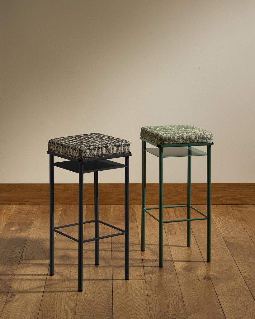 Tabouret Ilot Tokyo - noir 9005 fuki10nero - 35x35xh65