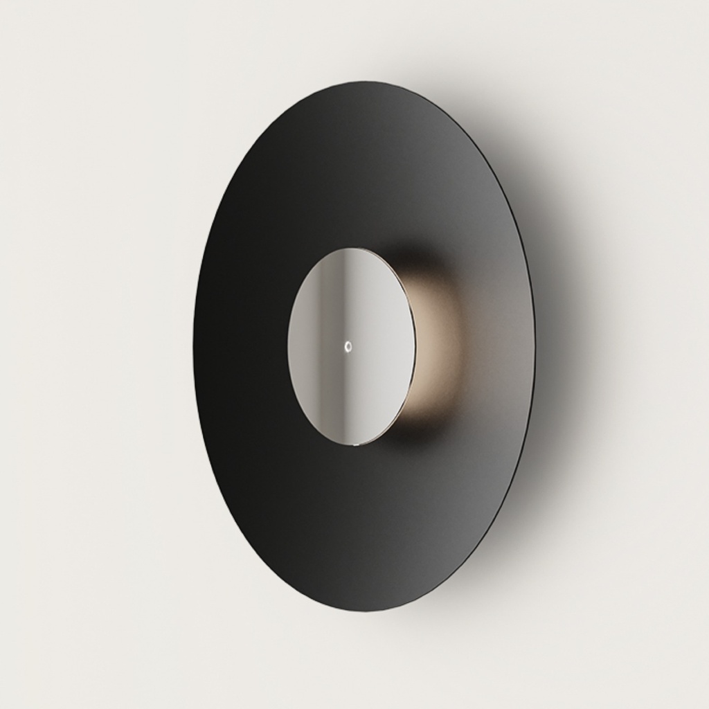 Applique Big Coss – noir et miroir