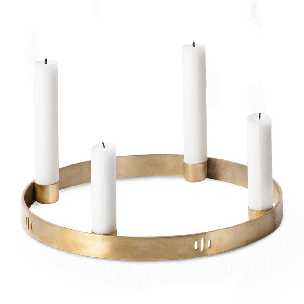 Bougeoir Circle – petit – laiton