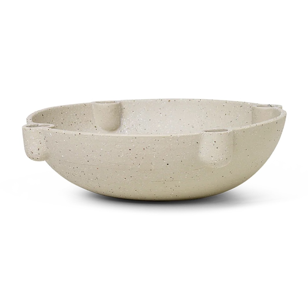 Bougeoir Bowl – grand – céramique – sable