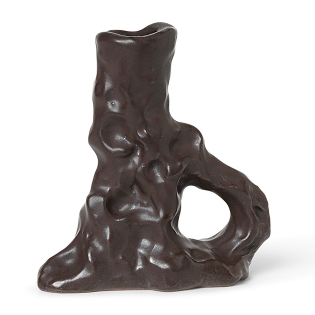 Bougeoir Dito – simple – marron foncé