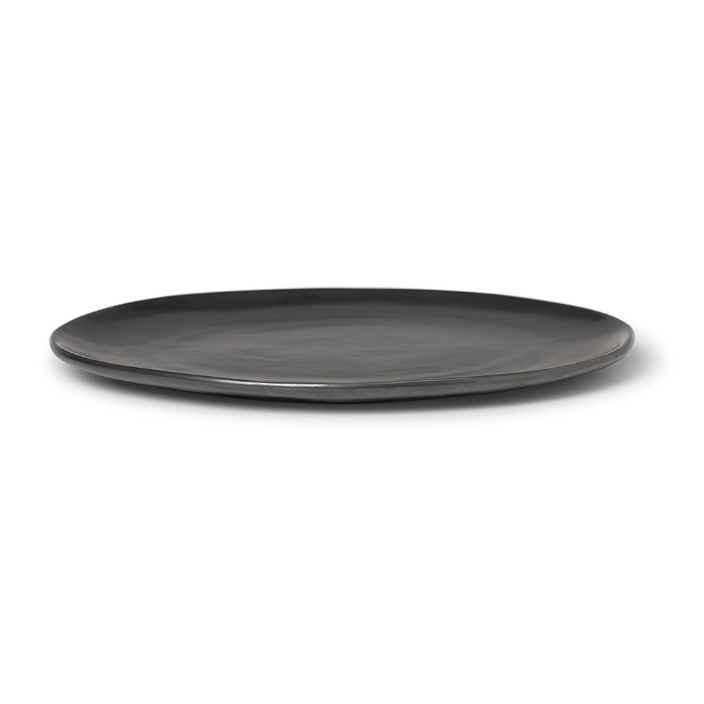 Assiette Flow – grande – noir