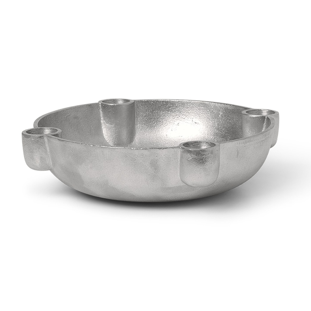 Bougeoir Bowl – moyen – aluminium