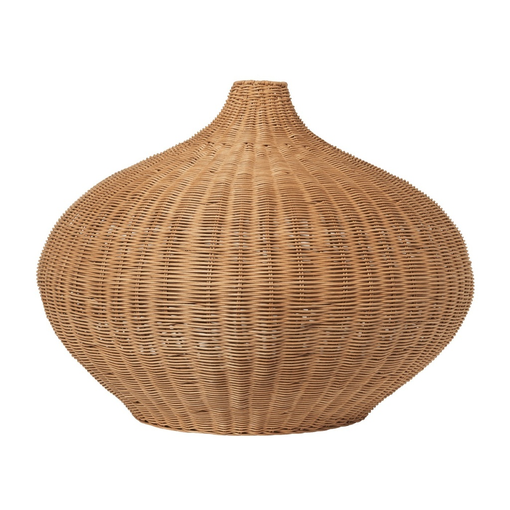 Abat-jour tressé – ventru – naturel