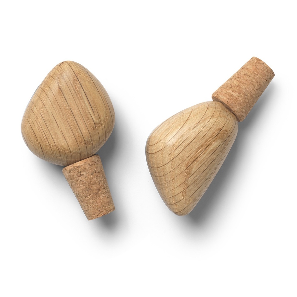 Bouchons à vin Cairn – chêne – lot de 2