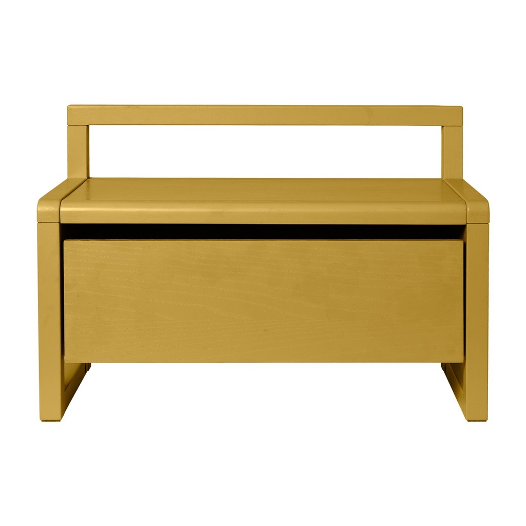 Banc de rangement Little Architect – jaune