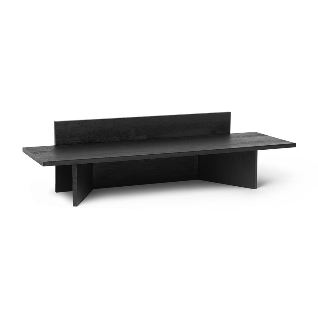 Banc Oblique – frêne teinté noir
