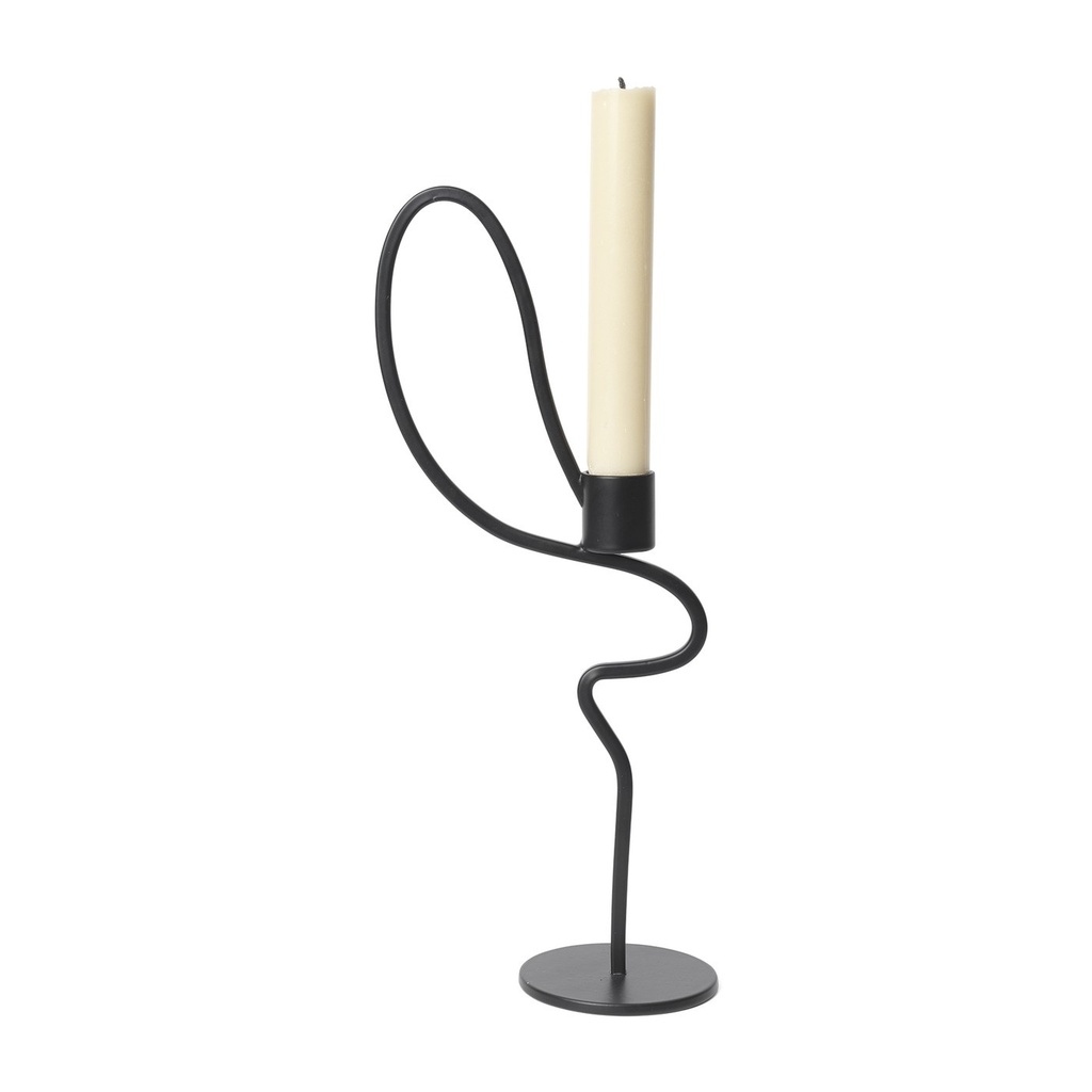 Bougeoir Valse – haut – noir