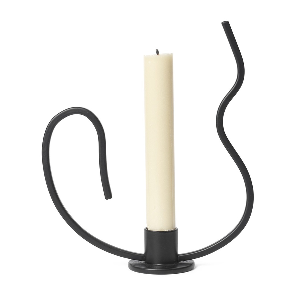 Bougeoir Valse – bas – noir