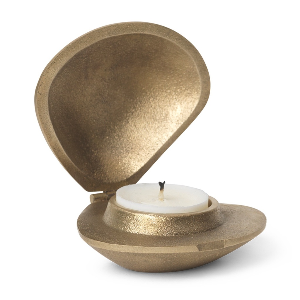 Bougeoir Clam – laiton