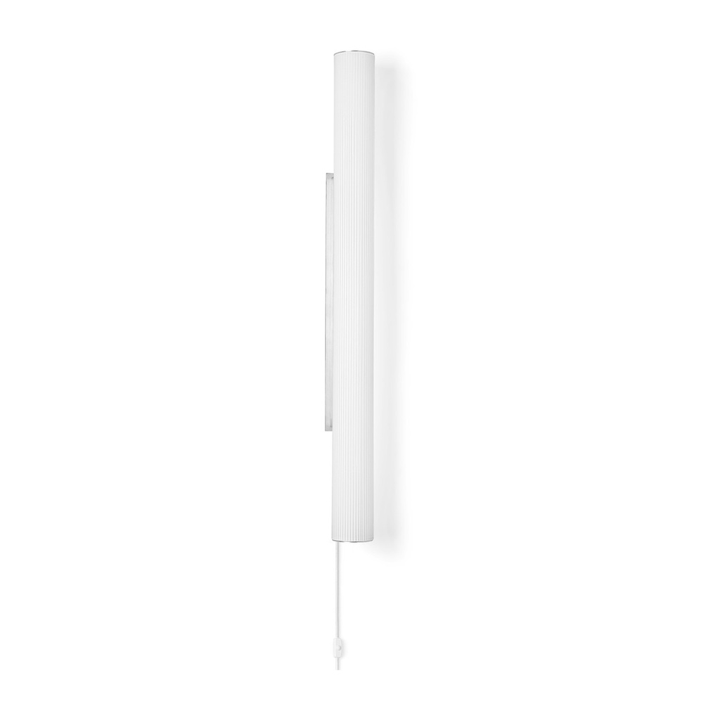 Applique Vuelta 100 – blanc/acier inoxydable