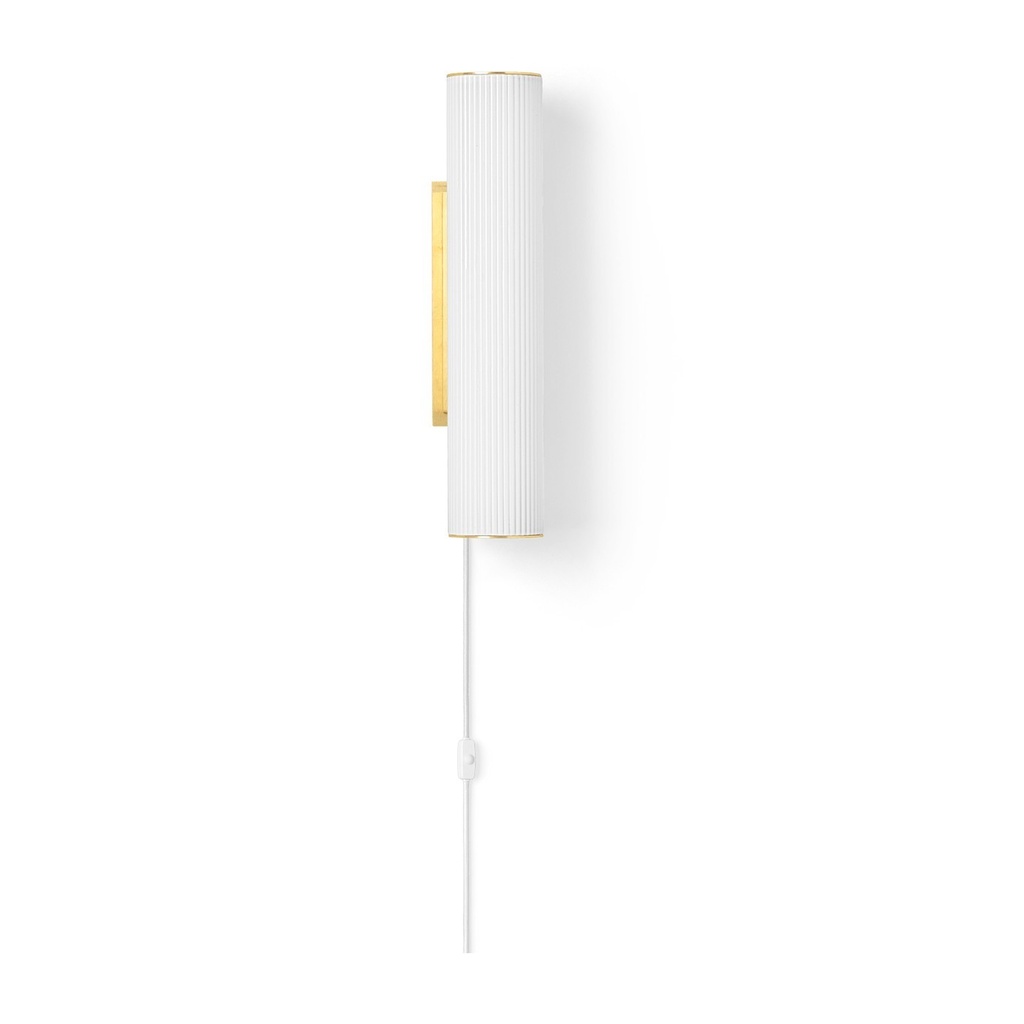 Applique Vuelta 40 – blanc/laiton