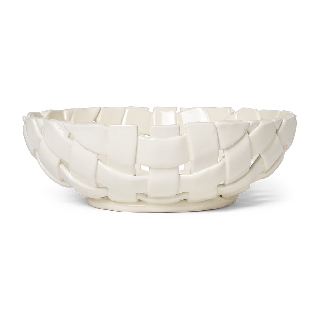 Bol Plait – blanc cassé – Ø30 cm