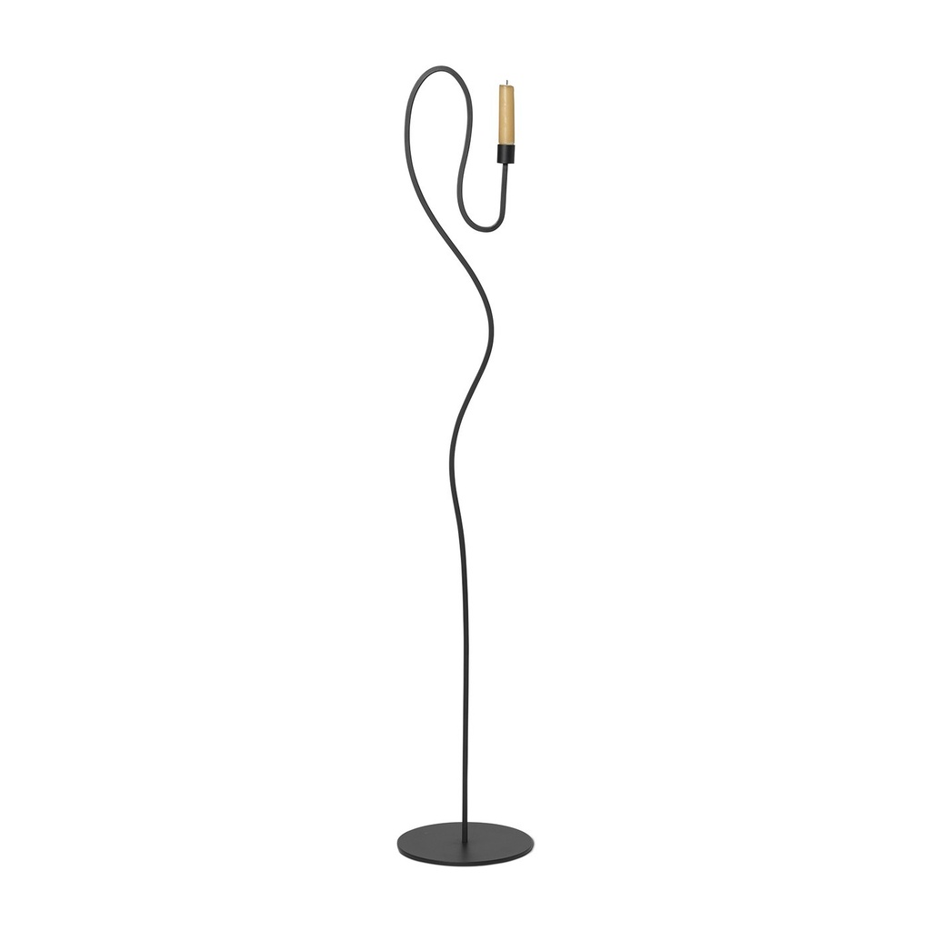 Bougeoir sur pied Valse – noir