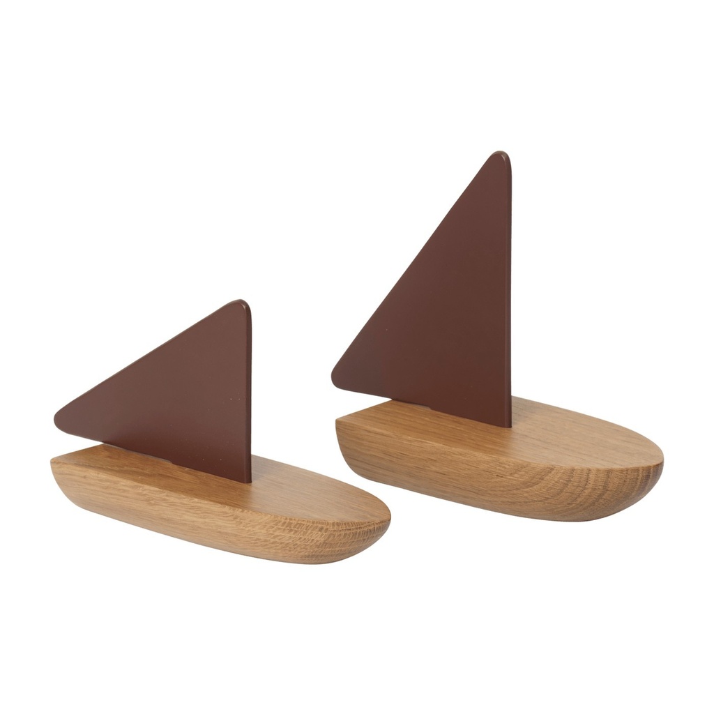Bateaux Opty – pécan foncé/chêne – lot de 2