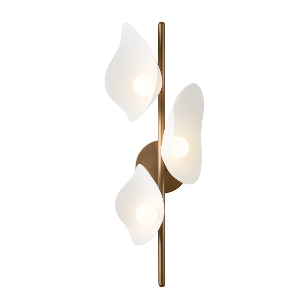 Applique Florii 3 – bronze foncé / blanc