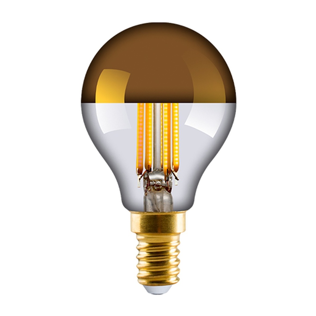 Ampoule LED E14 E3 calotte dorée dimmable – 4 W, 470 lm, 2700 K, IRC 95