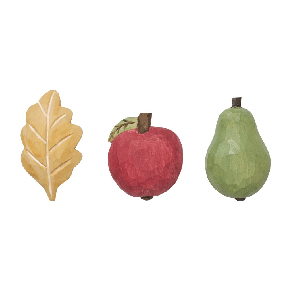 Aimants Forest sculptés à la main – multicolore – lot de 3