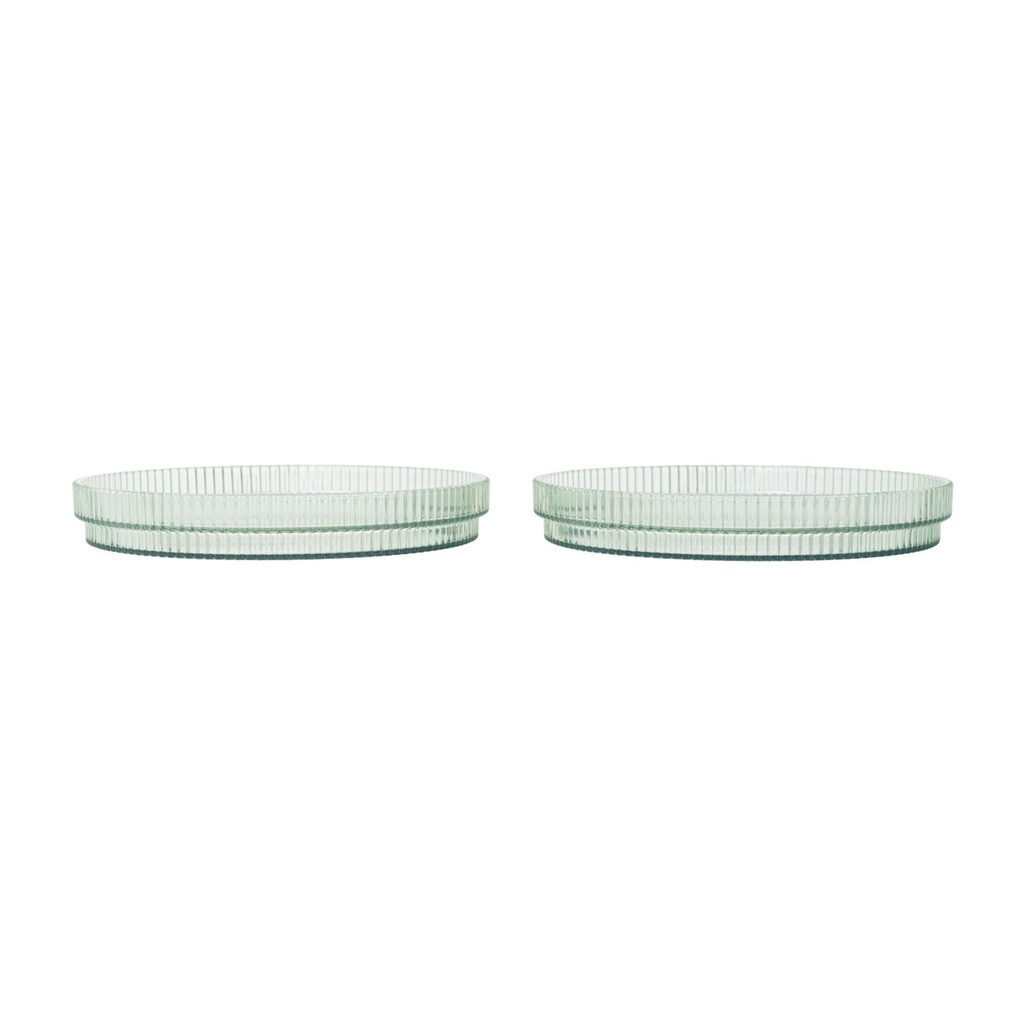 Assiettes enfant Ripple – Tea Green – lot de 2