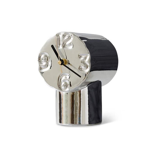 [ACL0005] Horloge rétro en céramique - chrome