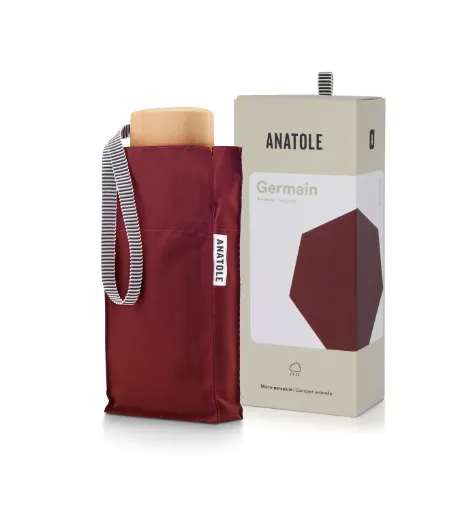 [01BRDX] Mini parapluie bordeaux - micro & solide - Germain