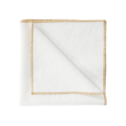 Serviette de table Haomy verone blanc 40x40 cm