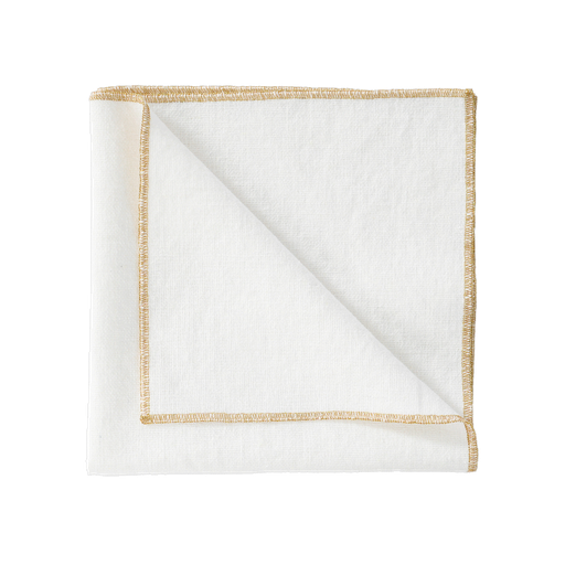 [100128_00_040] Serviette de table Haomy verone blanc 40x40 cm